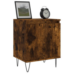 Berkfield Bedside Cabinets 2 Pcs Smoked Oak 40X30X50 Cm Engineered Wood - thumbnail 3