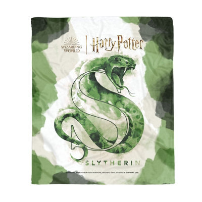 Zavvi Harry Potter Slytherin Fleece Blanket