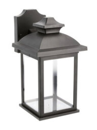 CGC Lighting Cgc Black Rectangular Outdoor Wall Lantern Modern Vintage Light Garden Porch Patio Gate Lamp Ip44 Weatherproof Polycarbonate E27 - thumbnail 5
