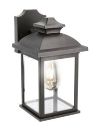 CGC Lighting Cgc Black Rectangular Outdoor Wall Lantern Modern Vintage Light Garden Porch Patio Gate Lamp Ip44 Weatherproof Polycarbonate E27 - thumbnail 6