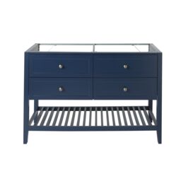 GoodHome Perma Satin Blue Freestanding Bathroom Vanity Unit (H) 806mm (W) 1200mm - thumbnail 2