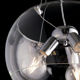 Luminosa Lighting Luminosa Equatore 3 Light Cylindrical Pendant Ceiling Light Transparent 40X20Cm - thumbnail 2