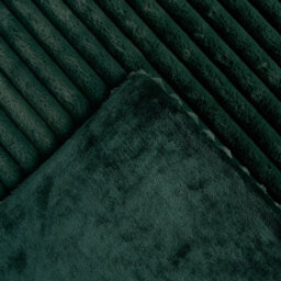 OHS Faux Fur Ribbed Fleece Throw Over Bed Blanket Supersoft, Green - 125 X 150Cm - thumbnail 6