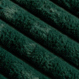 OHS Faux Fur Ribbed Fleece Throw Over Bed Blanket Supersoft, Green - 125 X 150Cm - thumbnail 7