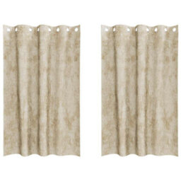 Berkfield Classic Curtain With Curtains 2 Pcs Cream 175 X 140 Cm Velvet