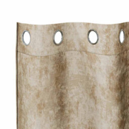 Berkfield Classic Curtain With Curtains 2 Pcs Cream 175 X 140 Cm Velvet - thumbnail 5