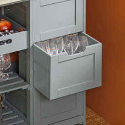 Sobuy Fkw79-Hg, Kitchen Trolley Cart Storage Serving Trolley With 3 Drawers And Removable Tray, Grey,w67Xd37Xh84 - thumbnail 8
