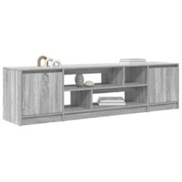 Berkfield Durable Tv Cabinet Grey Sonoma 188.5X41X50 Cm Engineered Wood - thumbnail 4