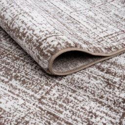 The Rugs Montana Brown And Cream Abstract Area Rug And Runner Soft Durable Pet Friendly Easy To Clean Living Room Bedroom 3800Bwcr - thumbnail 5