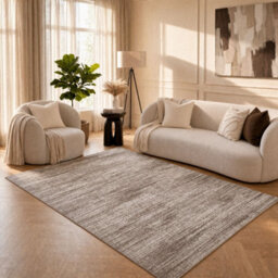 The Rugs Montana Brown And Cream Abstract Area Rug And Runner Soft Durable Pet Friendly Easy To Clean Living Room Bedroom 3800Bwcr - thumbnail 6