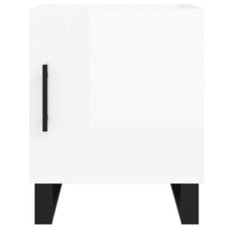 Berkfield Bedside Cabinets 2 Pcs High Gloss White 40X40X50 Cm Engineered Wood - thumbnail 7