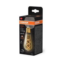Osram Vintage 1906 Led Edison Filament Lamp Bulb Gold Dimmable 4W E27 Pack Of 4 - thumbnail 3