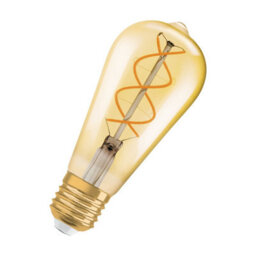 Osram Vintage 1906 Led Edison Filament Lamp Bulb Gold Dimmable 4W E27 Pack Of 4 - thumbnail 2