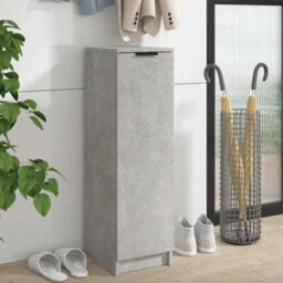 Vidaxl Shoe Cabinet Concrete Grey 30X35X100 Cm Engineered Wood Shoe Cabinets