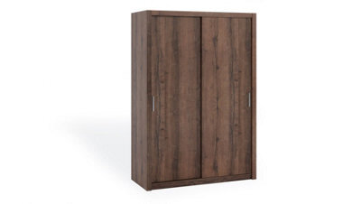 Arte Bono Sliding Door Wardrobe In Oak Monastery - Contemporary Design For Spacious Storage - W1500mm X H2150mm X D620mm - image 1
