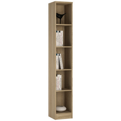 Furniture To Go 4 You Tall Narrow Bookcase In Sonama Oak - image 1