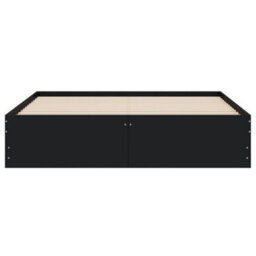 Berkfield Bed Frame With Drawers Without Mattress Black 140X200 Cm - thumbnail 6