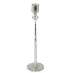 Dibor Antique Tall Silver Table Decoration Candle Holder Stick - thumbnail 2
