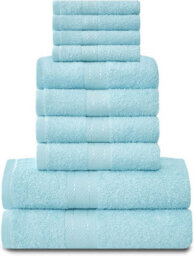 Gaveno Cavailia 10 Piece Toronto Towel Bale Set Aqua Premier Super Soft And Quick Obsorbent Bath Towel - thumbnail 1
