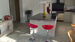 Lamboro Sorrento Swivel Breakfast Bar Stool, Chrome Stem, Height Adjustable Swivel Gas Lift, Home & Kitchen Plastic Barstool, Red - thumbnail 9
