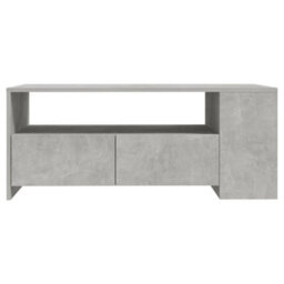 Berkfield Coffee Table Concrete Grey 102X55X42 Cm Engineered Wood - thumbnail 3