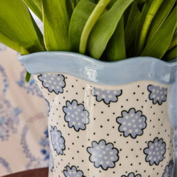 Cath Kidston Blue Bow Ceramic Jug Vase - thumbnail 6