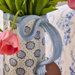 Cath Kidston Blue Bow Ceramic Jug Vase - thumbnail 5