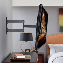 "SECURICAM Full Motion Tv Wall Mount Bracket Swivel Tilt For 10-42"" Led & Lcd Screens - Adjustable, Heavy-Duty Design" - thumbnail 2