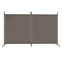 Berkfield 2-Panel Room Divider Anthracite 348X180 Cm Fabric - thumbnail 3