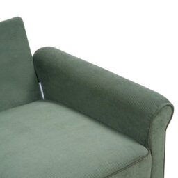 Beliani Sofa 2 Seater Ronneby Corduroy Dark Green - thumbnail 8