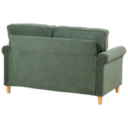 Beliani Sofa 2 Seater Ronneby Corduroy Dark Green - thumbnail 6