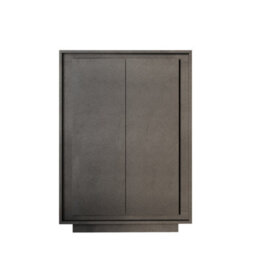 FurniComp LTD Furnicomp Berlin 2 Door 106Cm Grey Highboard/tall Sideboard - thumbnail 2