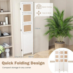 Room Divider 3 Panel Folding Privacy Screen - thumbnail 5