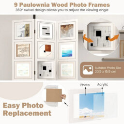 Room Divider 3 Panel Folding Privacy Screen - thumbnail 4
