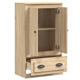 Berkfield Elegant Highboard Sonoma Oak 60X35.5X103.5 Cm Engineered Wood - thumbnail 8