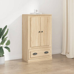 Berkfield Elegant Highboard Sonoma Oak 60X35.5X103.5 Cm Engineered Wood - thumbnail 2
