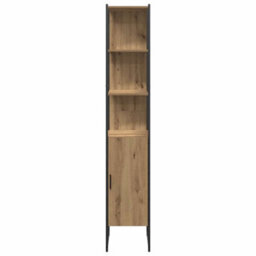 Berkfield Modern 4 Piece Bathroom Furniture Set Artisan Oak Engineered Wood - thumbnail 9
