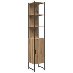 Berkfield Modern 4 Piece Bathroom Furniture Set Artisan Oak Engineered Wood - thumbnail 6