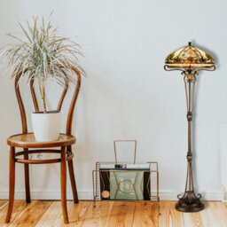 Belofay Stained Glass Handmade Tiffany Boheme Style Floor Lamps For Living Room, Bedroom, And Lounge (16-Inches) - thumbnail 8