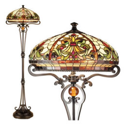 Belofay Stained Glass Handmade Tiffany Boheme Style Floor Lamps For Living Room, Bedroom, And Lounge (16-Inches)