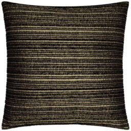 Paoletti Jupiter Jacquard Feather Filled Cushion , 50Cm X 50Cm, Black - thumbnail 1