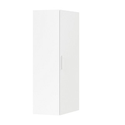 GoodHome Atomia Freestanding Matt White Particle Board Wardrobe (H)2250mm (W)1300mm (D)580mm - image 1