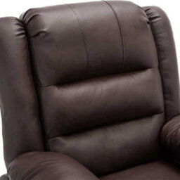 More4Homes Loxley Dual Motor Electric Riser Rise Recliner Bonded Leather Armchair Electric Lift Chair (Brown) - thumbnail 6