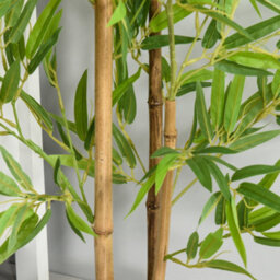 Outsunny Set Of 2 120Cm/4Ft Artificial Bamboo Trees Plant W/ Pot Indoor - thumbnail 9