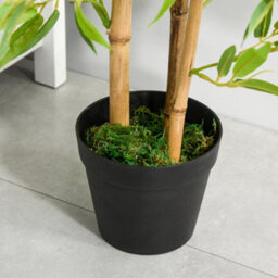 Outsunny Set Of 2 120Cm/4Ft Artificial Bamboo Trees Plant W/ Pot Indoor - thumbnail 8