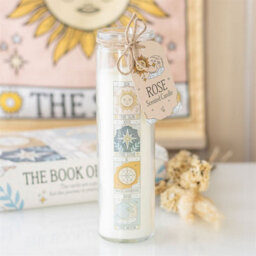 Vintage Tarot Rose Tube Candle Home Decorative - thumbnail 1