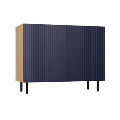 Kama 2 Door Sideboard Artisan Oak Navy - image 1