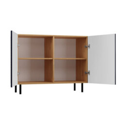 Kama 2 Door Sideboard Artisan Oak Navy - thumbnail 4