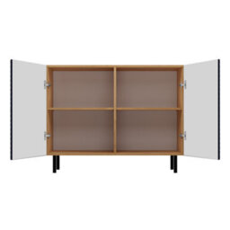 Kama 2 Door Sideboard Artisan Oak Navy - thumbnail 6