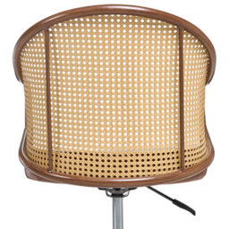 Beliani Desk Chair Redding Faux Leather Brown - thumbnail 7